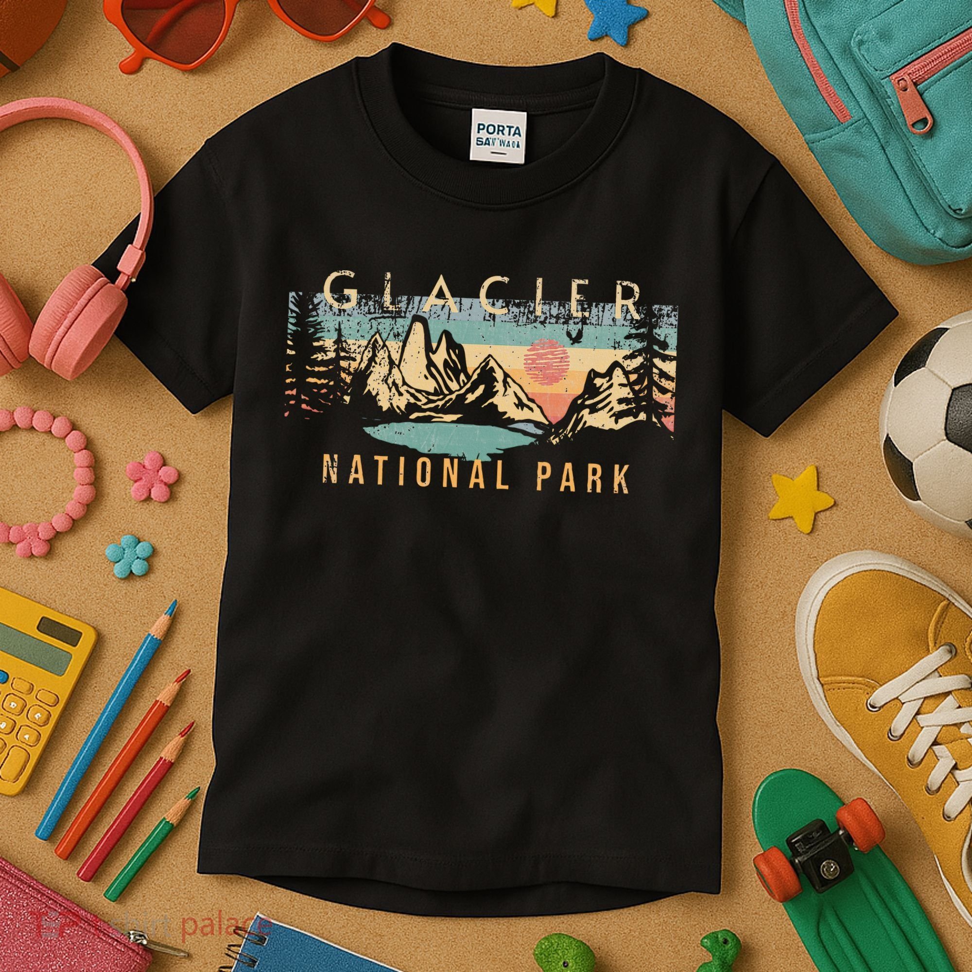 Glacier National Park Kids T-Shirt