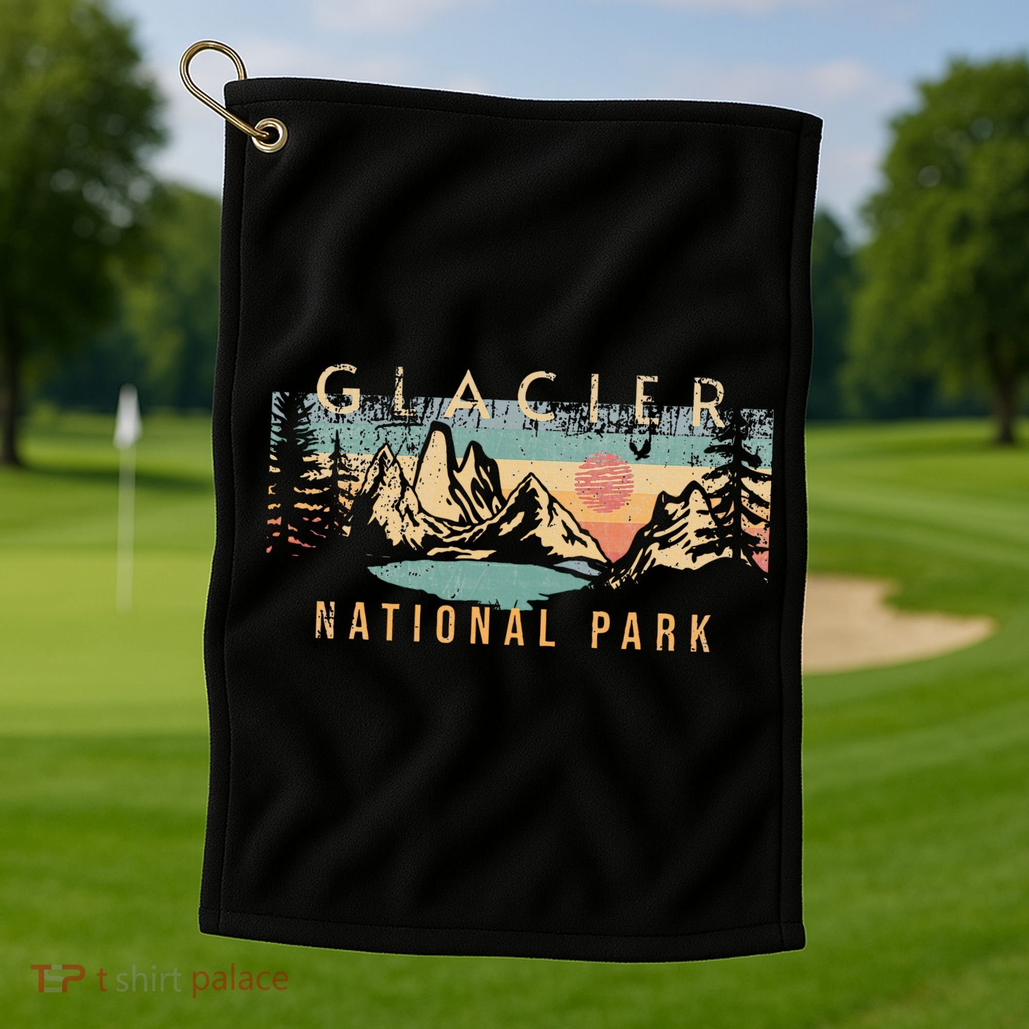 Glacier National Park Golf Towel
