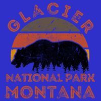 Glacier National Park Montana Bear Hiking Nature Vintage Gift T-Shirt thumb 7