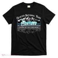 Glacier National Park Montana Moose Hiking Camping Souvenir T-Shirt thumb 0