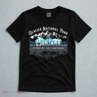 Glacier National Park Montana Moose Hiking Camping Souvenir T-Shirt thumb 5
