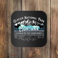 Glacier National Park Montana Moose Hiking Camping Souvenir Coaster thumb 0