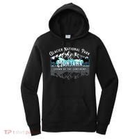Glacier National Park Montana Moose Hiking Camping Souvenir Women's Hoodie thumb 0