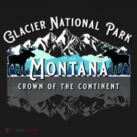 Glacier National Park Montana Moose Hiking Camping Souvenir Women's Tank Top thumb 5