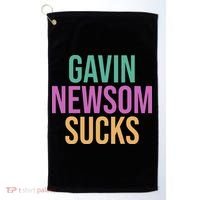 Gavin Newsom Sucks Golf Towel thumb 0