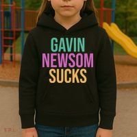 Gavin Newsom Sucks Kids Hoodie thumb 3
