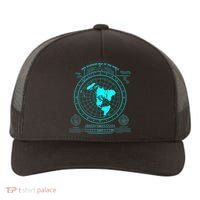 Gleasons New Standard Map Of The World Flat Earth Yupoong Adult 5-Panel Trucker Hat thumb 0