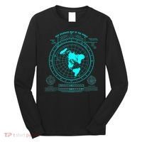 Gleasons New Standard Map Of The World Flat Earth Long Sleeve Shirt thumb 0