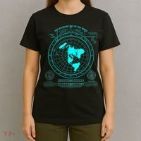 Gleasons New Standard Map Of The World Flat Earth T-Shirt thumb 4