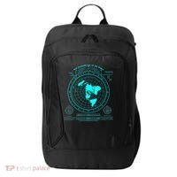 Gleasons New Standard Map Of The World Flat Earth City Backpack thumb 0