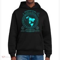 Gleasons New Standard Map Of The World Flat Earth District V.I.T. Heavyweight Hoodie thumb 0