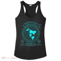 Gleasons New Standard Map Of The World Flat Earth Ladies PosiCharge Competitor Racerback Tank thumb 0