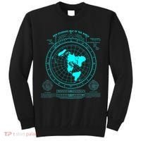 Gleasons New Standard Map Of The World Flat Earth Tall Sweatshirt thumb 0