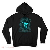 Gleasons New Standard Map Of The World Flat Earth Tall Hoodie thumb 0