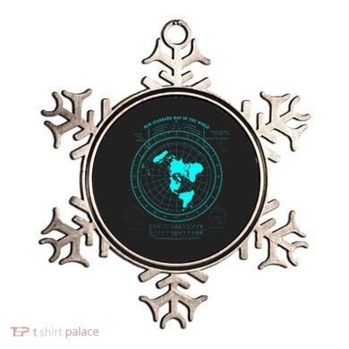 GleasonS New Standard Map Of The World Flat Earth Ornament