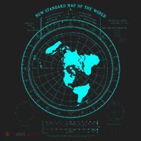 GleasonS New Standard Map Of The World Flat Earth Golf Towel thumb 3