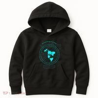 GleasonS New Standard Map Of The World Flat Earth Kids Hoodie thumb 0