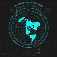 GleasonS New Standard Map Of The World Flat Earth Kids Long Sleeve Shirt thumb 2