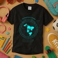 GleasonS New Standard Map Of The World Flat Earth Kids T-Shirt thumb 3