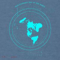GleasonS New Standard Map Of The World Flat Earth Garment-Dyed Sweatshirt thumb 2