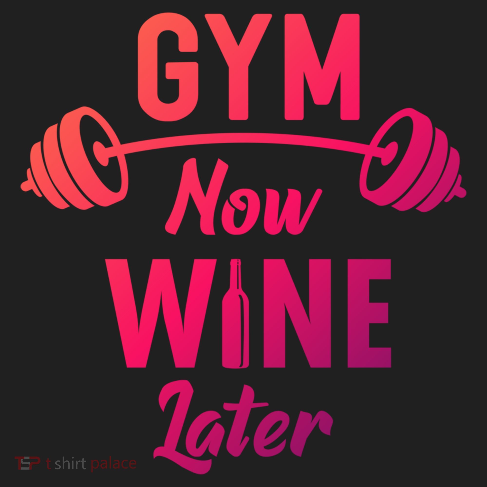 Gym Now Wine Later Funny Workout Weightlifting Barbell Cool Gift Women's Sweatshirt