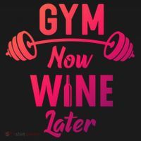 Gym Now Wine Later Funny Workout Weightlifting Barbell Cool Gift Bucket Hat thumb 4