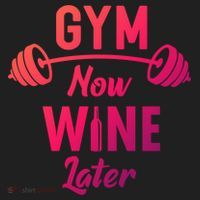 Gym Now Wine Later Funny Workout Weightlifting Barbell Cool Gift Beanie thumb 2