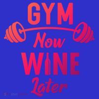 Gym Now Wine Later Funny Workout Weightlifting Barbell Cool Gift Tank Top thumb 6