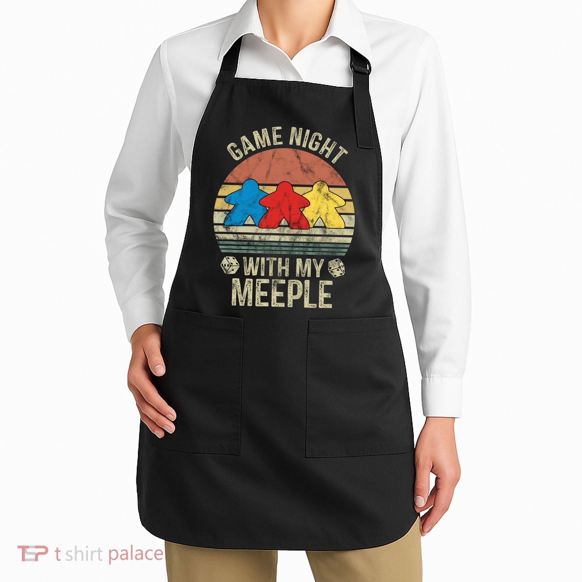 Game Night With My Meeple Board Games Tabletop Boardgamers Apron
