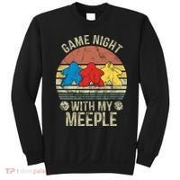 Game Night With My Meeple Board Games Tabletop Boardgamers Sweatshirt thumb 0