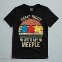 Game Night With My Meeple Board Games Tabletop Boardgamers T-Shirt thumb 5