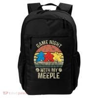 Game Night With My Meeple Board Games Tabletop Boardgamers Backpack thumb 0