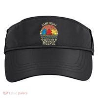 Game Night With My Meeple Board Games Tabletop Boardgamers Adult Drive Performance Visor thumb 0