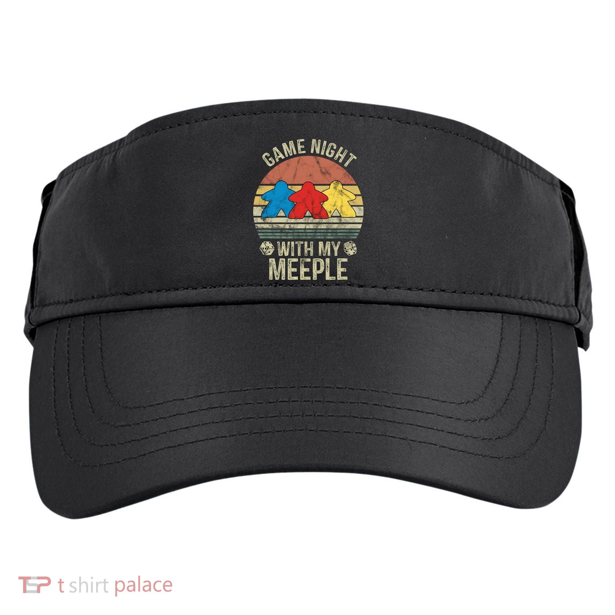 Game Night With My Meeple Board Games Tabletop Boardgamers Adult Drive Performance Visor