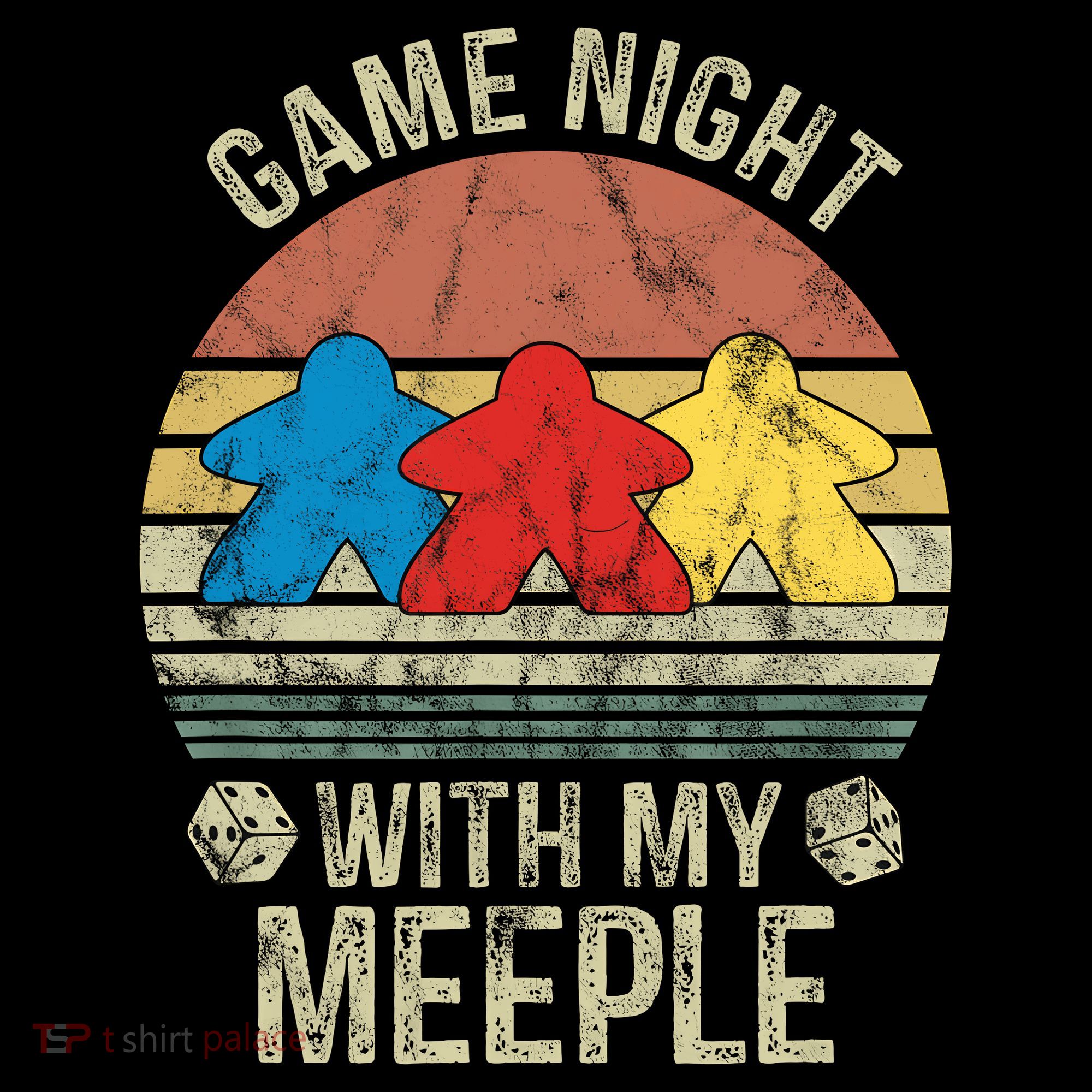 Game Night With My Meeple Board Games Tabletop Boardgamers Coffee Mug