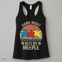 Game Night With My Meeple Board Games Tabletop Boardgamers Women's Tank Top thumb 3