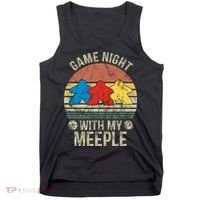 Game Night With My Meeple Board Games Tabletop Boardgamers Tank Top thumb 0