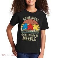 Game Night With My Meeple Board Games Tabletop Boardgamers Kids T-Shirt thumb 2