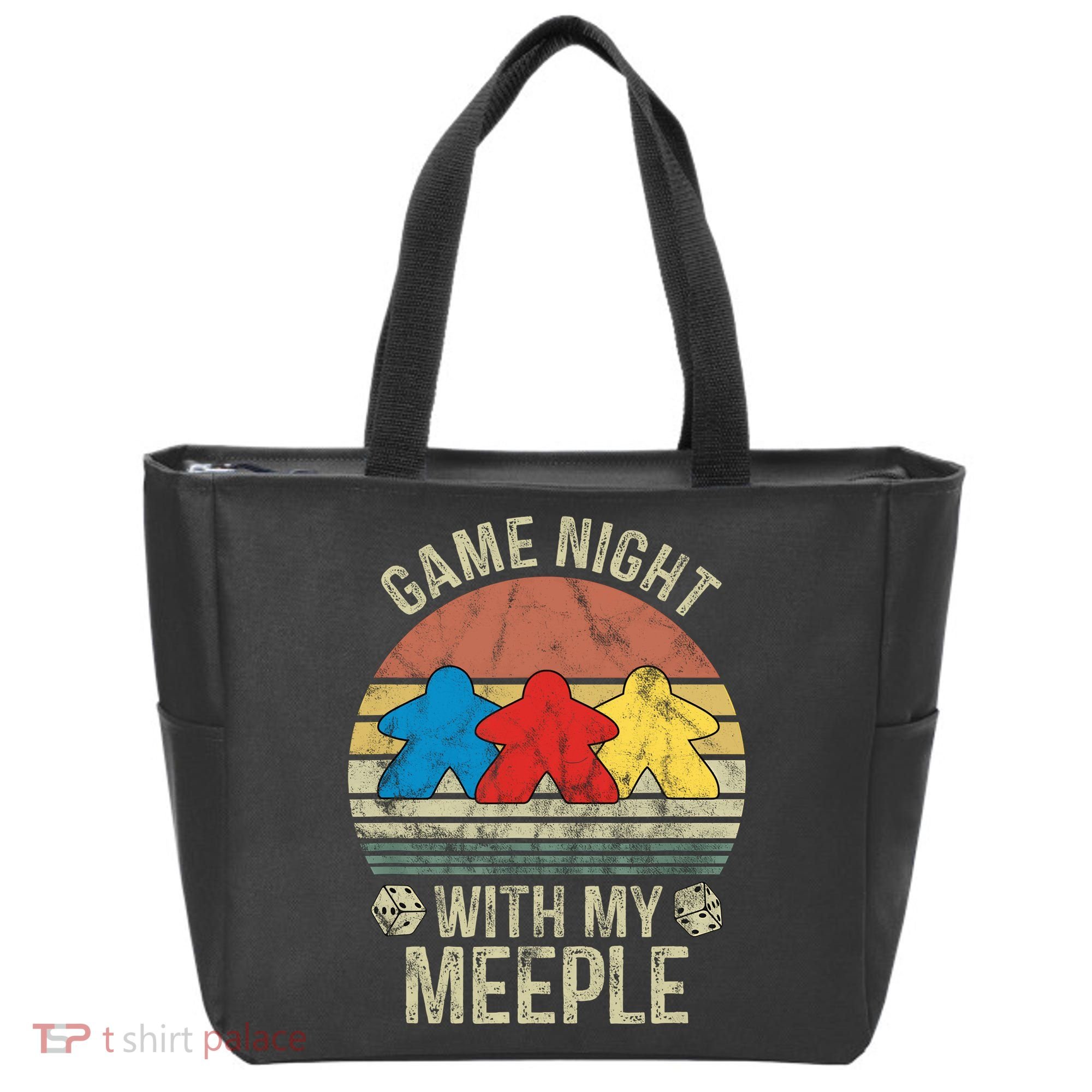 Game Night With My Meeple Board Games Tabletop Boardgamers Tote Bag