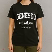 Geneseo New York Ny Vintage Athletic T-Shirt thumb 4