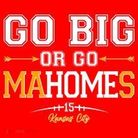 Go Big Or Go Ma-HOME-s Kansas City Football No 15 T-Shirt thumb 7