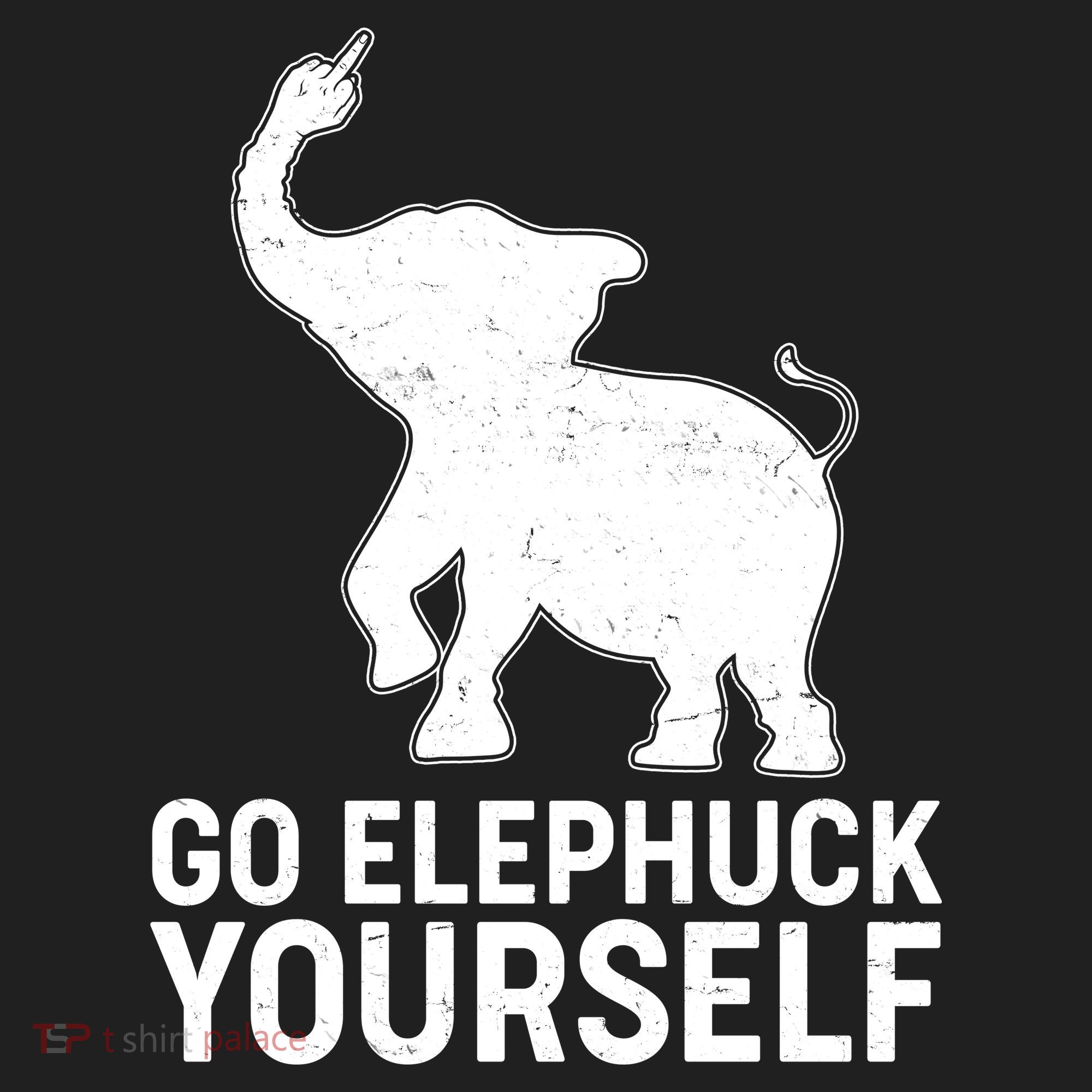 Go Elephuck Yourself Elephant Middle Finger Women's Sweatshirt