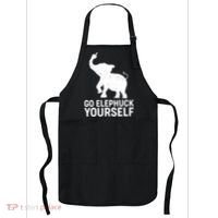 Go Elephuck Yourself Elephant Middle Finger Apron thumb 0