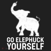 Go Elephuck Yourself Elephant Middle Finger Tumbler thumb 3
