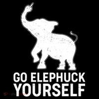 Go Elephuck Yourself Elephant Middle Finger Women's Tank Top thumb 5