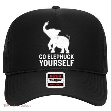 Go Elephuck Yourself Elephant Middle Finger Hat