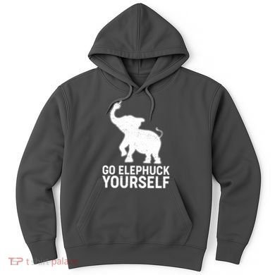 Go Elephuck Yourself Elephant Middle Finger Hoodie
