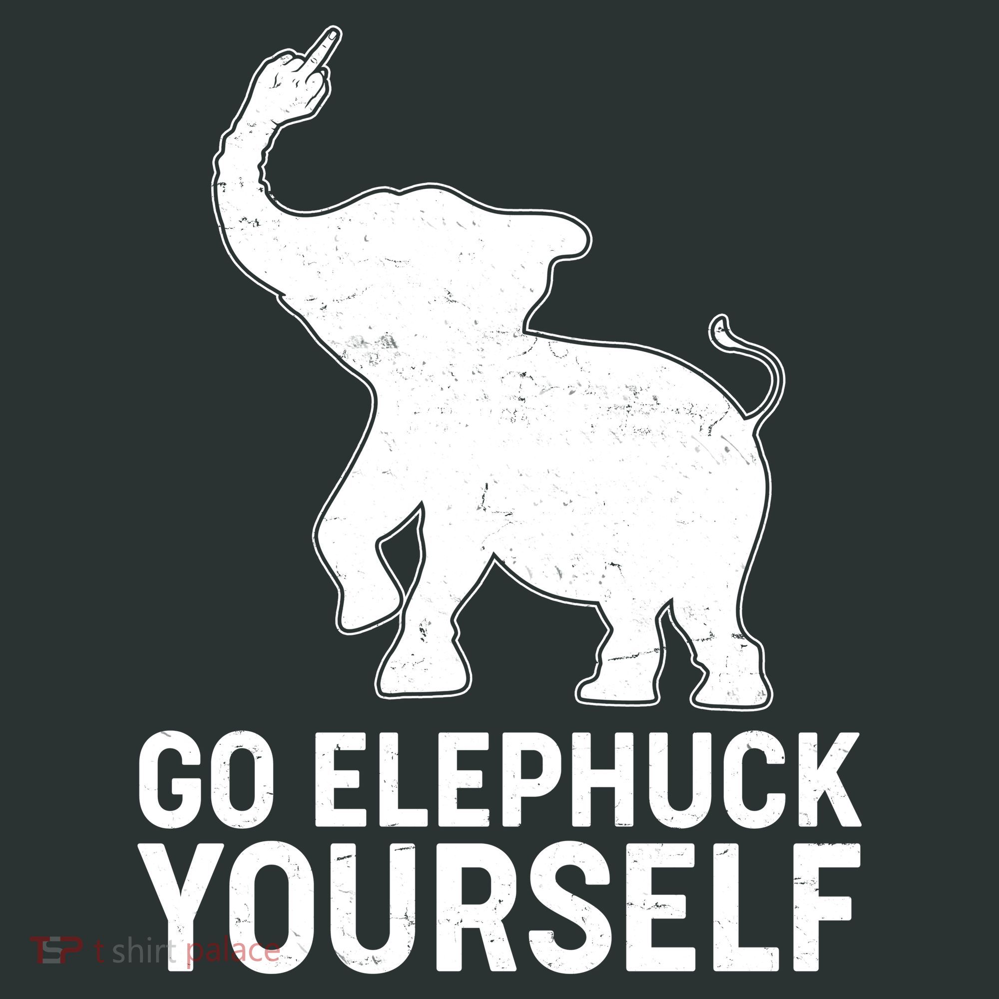 Go Elephuck Yourself Elephant Middle Finger Hoodie