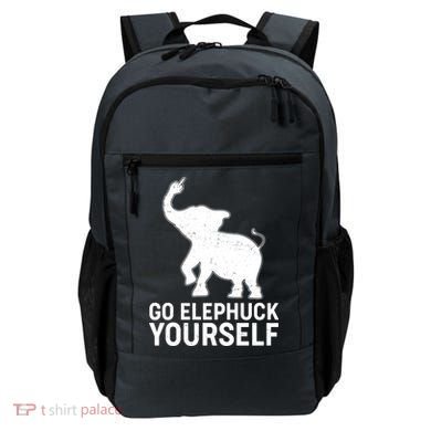 Go Elephuck Yourself Elephant Middle Finger Backpack