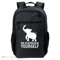 Go Elephuck Yourself Elephant Middle Finger Backpack thumb 0